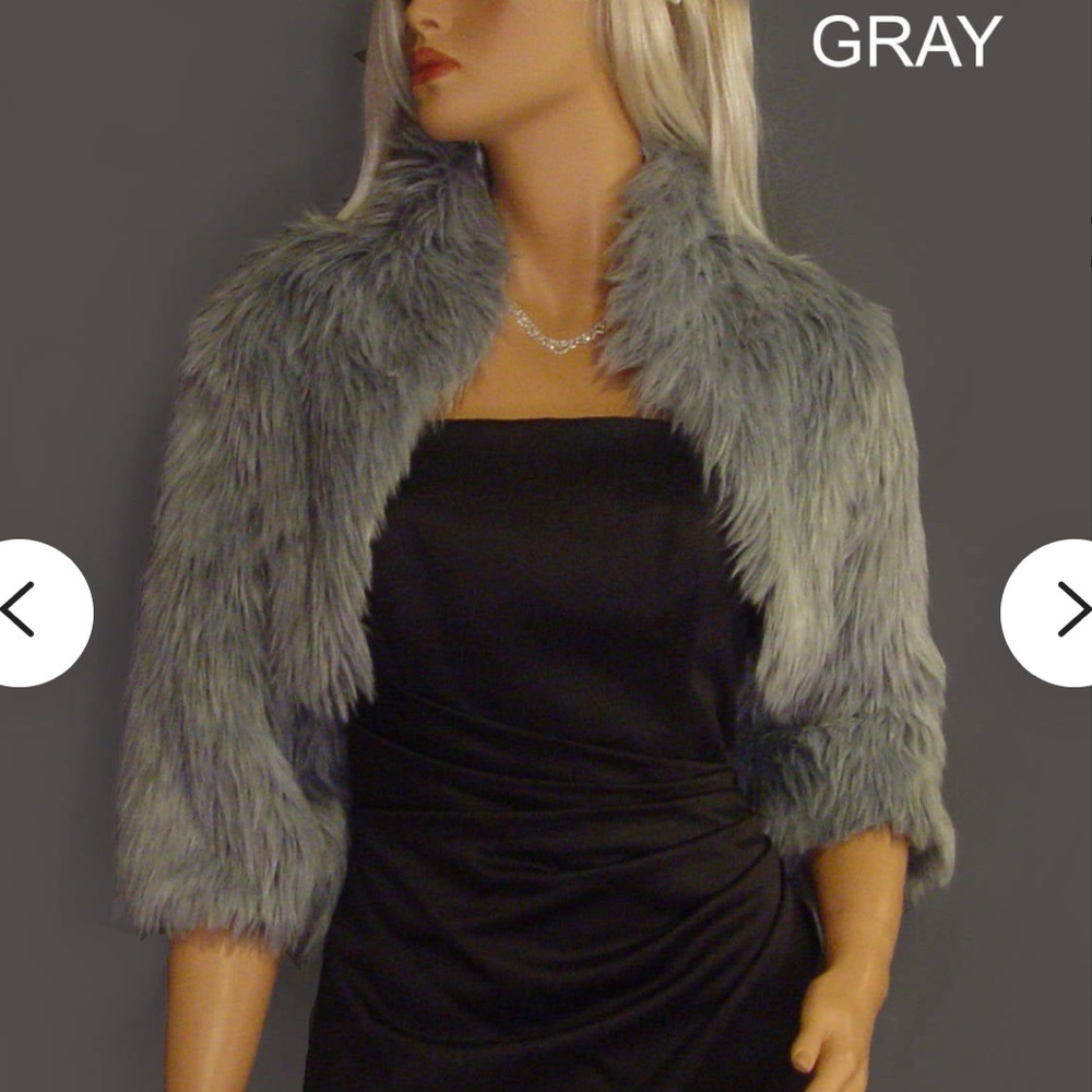 Faux Fur Shrug